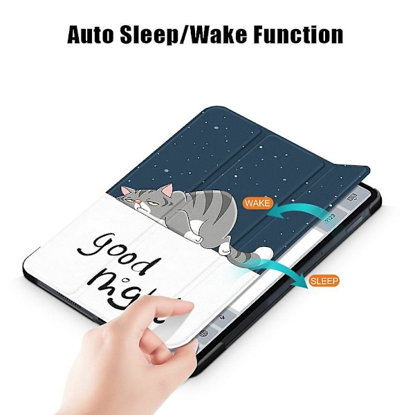 Premium Stativ Auto Wake/Sleep Ultra Slim Smart Case Cover med for Xiaomi Pad 5/Pad 5 Pro（Stil A Xiaomi Pad 5 Pro，Multicolor）