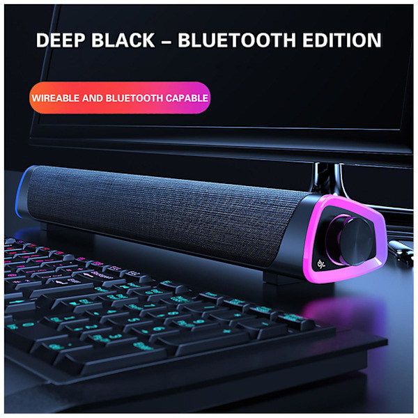 Bluetooth-högtalare, Bluetooth-högtalare, datorhögtalare, dubbla högtalare, skrivbord, ljud, subwoofer, utförsäljning