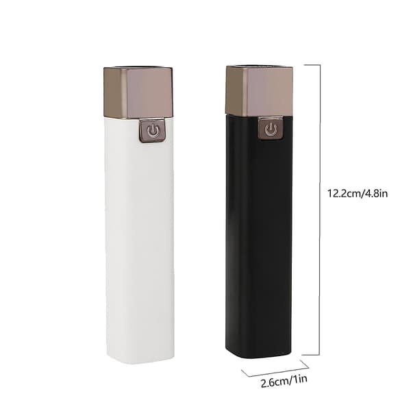 Tehokas taskulamppu, hakutaskulamppu, minitaskulamppu + USB-virtapankki（BK）