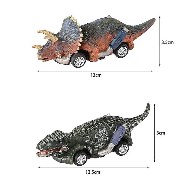 6 stk. Dinosaur Biler Træk Tilbage Legetøj Køretøj Sæt Mini Dyr Bil Fødselsdag Gave barn