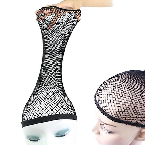 Dww-Mesh perukmössor för långt hår, peruknät för kvinnor, 5 stycken svart