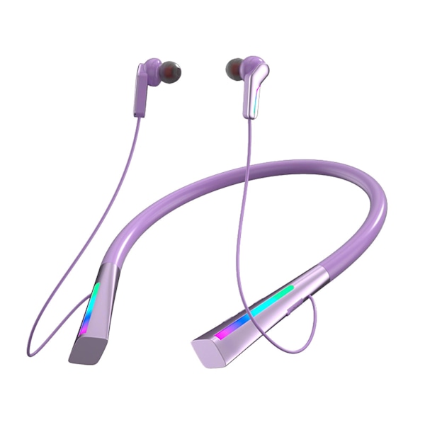 Langvarig RGB atmosfærisk lys i øret trådløst sports Bluetooth-headset I289