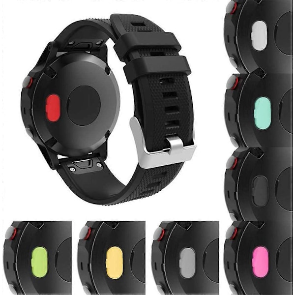 10-pack Dammskydd Kompatibelt med Garmin Fenix 5/5S/5X/6/6S/6X/6 Pro/6S Pro/6X Pro/Forerunner 935/Vivoactive 3/4/4S Smartwatch Silikon Laddningsport P