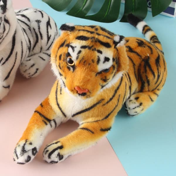Simulerade tigerplyschleksaker Mini Tiger Heminredning för sovrum vardagsrum