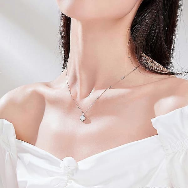 S925 Sterling Silver Halsband med Snäckdesign