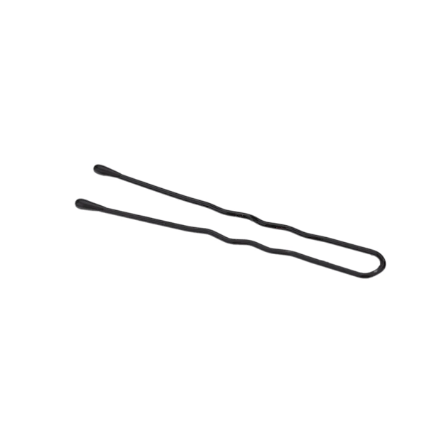 50 st fina hårklämmor U-formade klämmor BobbyPin svart metall