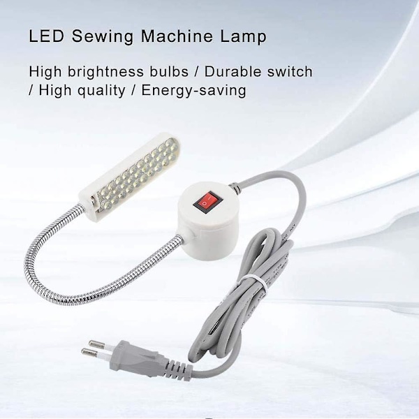 Sylampor LED-arbetslampa 30 LED-lampor Flexibel svanhals för sömnad Läsning Hantverk Smink