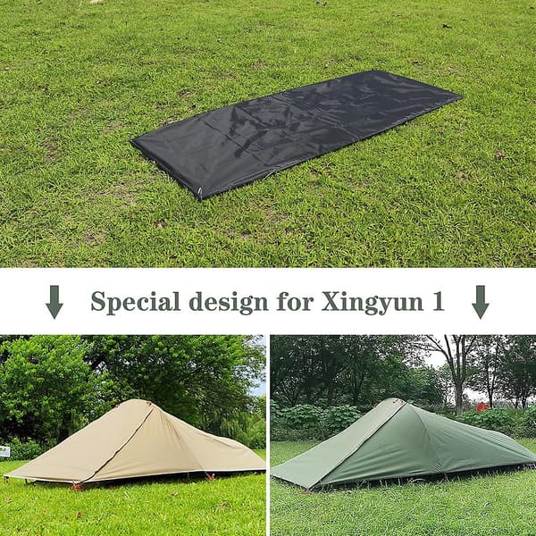 Teltunderlag til udendørs camping（Sort）