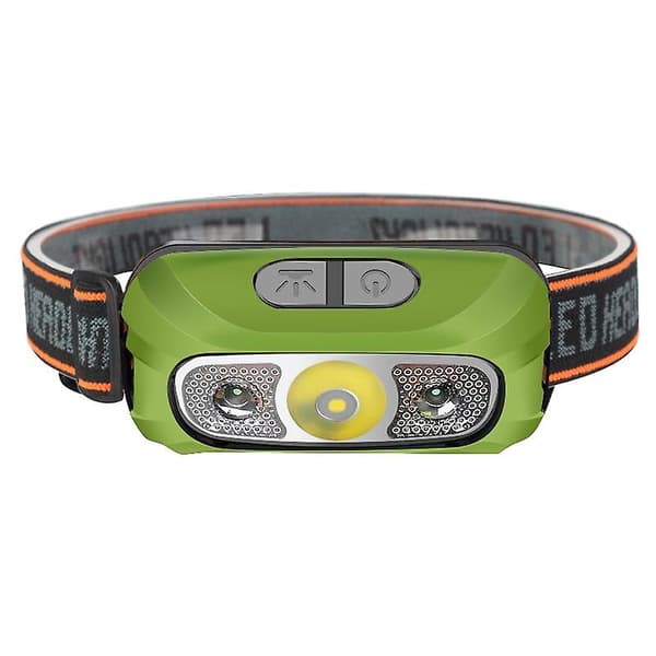 Induksjonshodelykt, LED-induksjonshodelykt, bevegelsessensorhodelykt, jaktlykt, campinglys, hodelykt, LED-hodelykt, USB-oppladbar, hodelykt