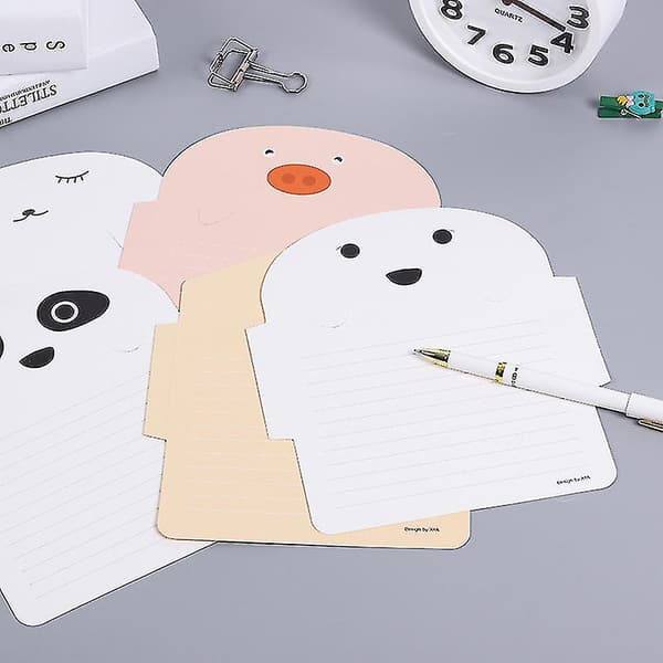 Sött Härligt Djur Tecknad Design Brevpapper