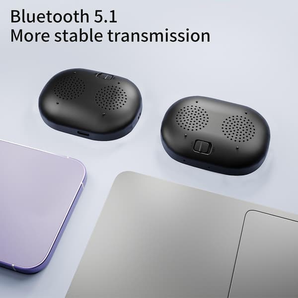 Smart bærbar telefon Bluetooth trådløs magnetisk forstærker kan sammenkobles med Bluetooth-lyd (sort)