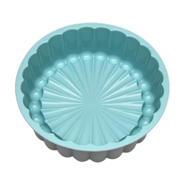 Tårtform Rivtålig DIY Silikon Gum Paste Bakform för Restaurang (Grön)