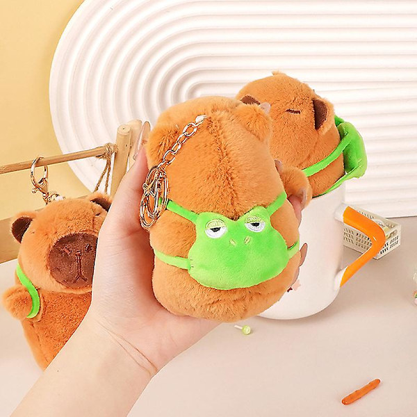 Ny plysch Capybara leksak Kawaii plysch fyllda djur present barnleksaker (onesize)