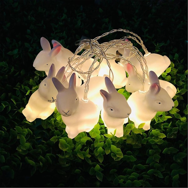 LED-pääsiäispupujouset terassille, huoneen ikkunakoriste, juhlakoriste (B)