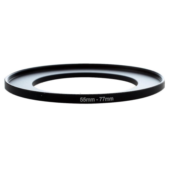 Metall 55mm-77mm Kamera Step Up Filter Ring Adapter 55-77