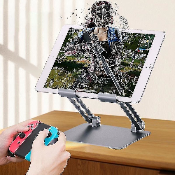 D56-3 Foldbar Stativ i Aluminiumlegering til iPad til Tablet inden for 12,9 tommer