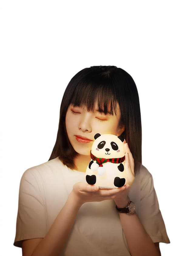 Panda julegaver til jenter, kvinner, barn nattlys Cu