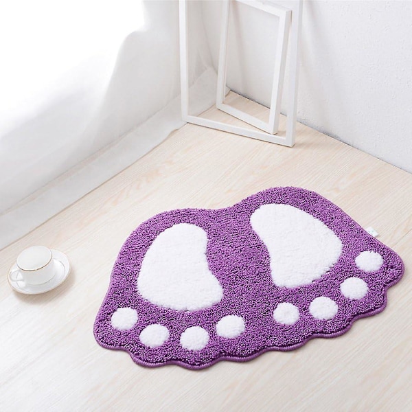 Skridsikker bademåtte med søde store fødder, badeværelsesmåtter, shaggy tæppe, absorberende dør måtte, gulvmåtte, stue sofapude, fodpude (16\"x24\"(40x60