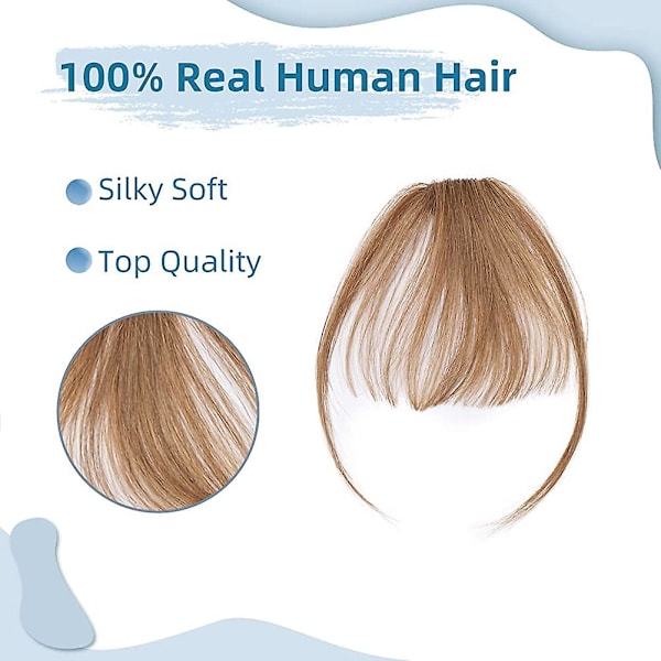 Fringe menneskehår extensions 100% ekte hår extensions ett stykke med templer