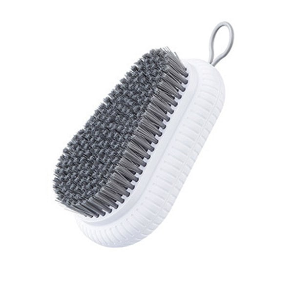 Skrubbborste Kvalitet Mjuk Tvätt Kläder Skor Lätt att greppa Hushållsrengöring（Vit）