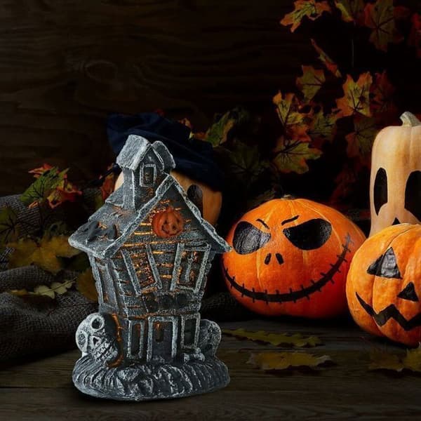 Mini Glødende LED Græskar Halloween Dekoration Indendørs Kontor