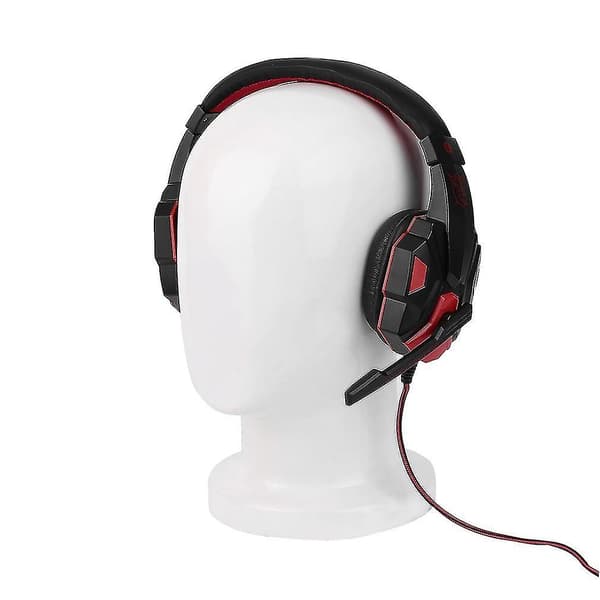 3,5 mm surroundljud stereo gamingheadset med mikrofon för PC