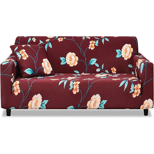 Elastisk sofaovertræk skridsikkert Jacquard elastisk sofaovertræk til 2-personers sofa