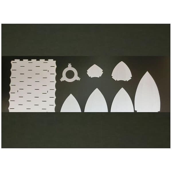 DIY sekslags lotuslampe E27 lampehode plastlampe egnet