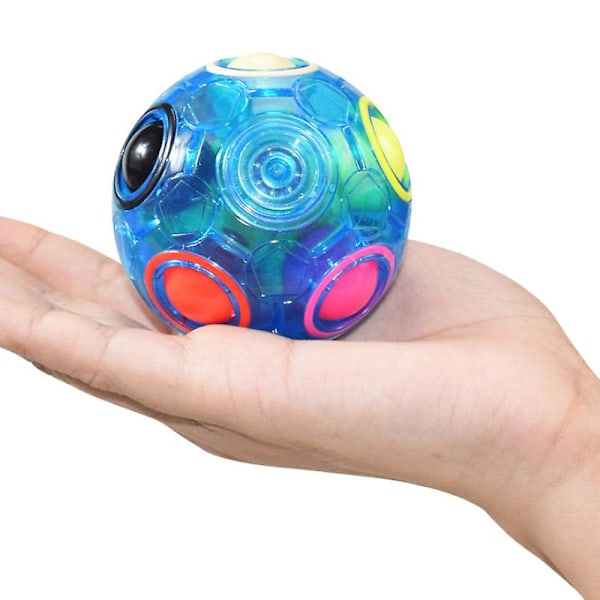 Magisk regnbuekugle Fidget-bold, puslespilbold Speed Cube pædagogisk 3d puslespil Fidget-legetøjorange（Orange）