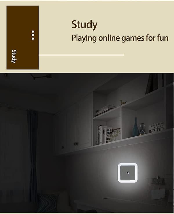 Plug-in LED-lysstyring Natlys Intelligent Dusk To Dawn Sensor Soveværelse