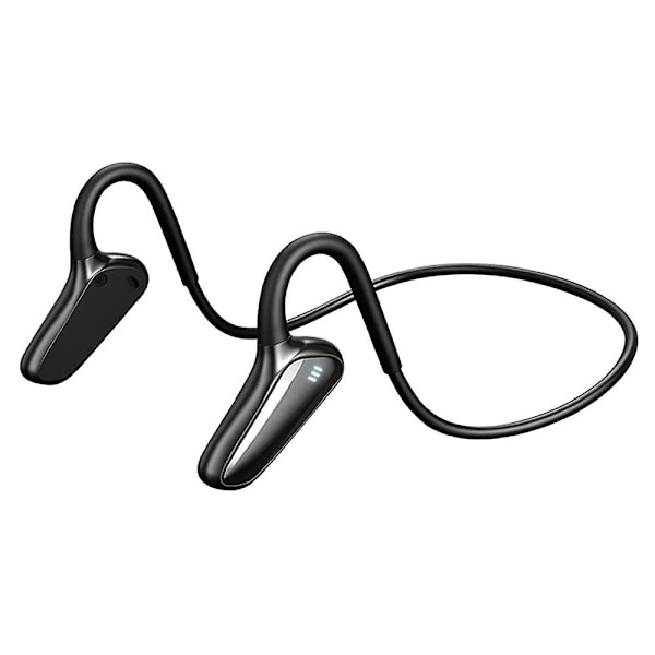 Bærbar sportsvanntett trådløs in-ear hodetelefoner Bluetooth-svart