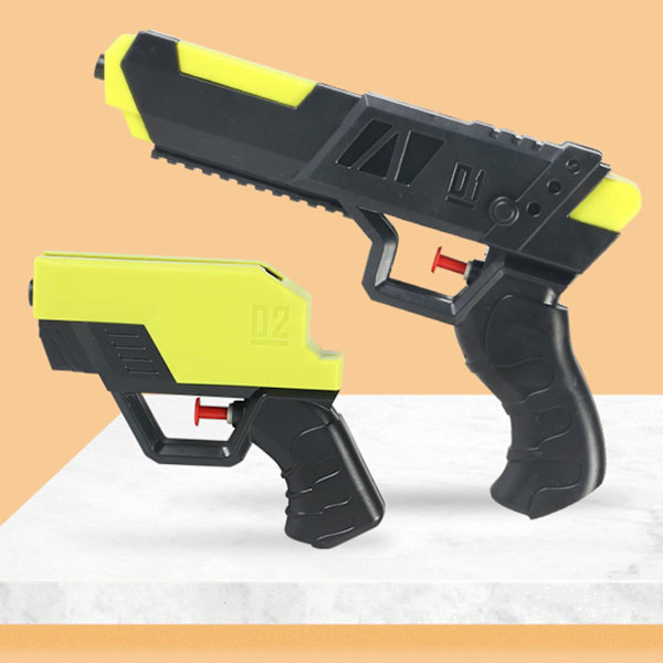 Split Double Gun Vattenblåsare Pistol Skjuter 20ft Pool Spruta Pistol för Utomhus Sommar Kul