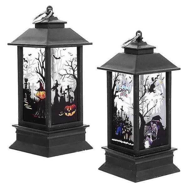 Set med 2 ljusslingor för Halloween-dekoration