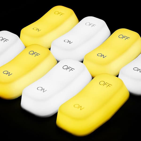 Lyssensorlampe med tyngdekraftsensor LED-skabbelysning Soveværelsesnattelys (hvidt lys)