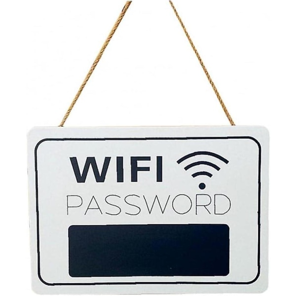 Trä Wifi Pass Panel Hängbräda Reception Hängbräda Wifi Board Hem Kartong Dashboard