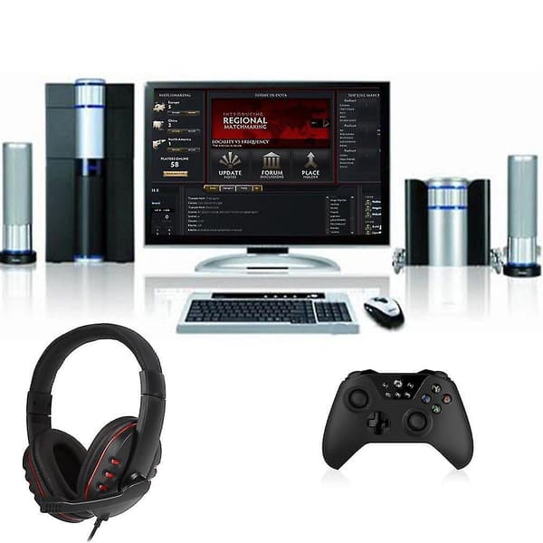Läder USB-kabel Stereo Mikrofon Hörlurar Mic Headset För Sony Ps3 Ps4 Pc Spel