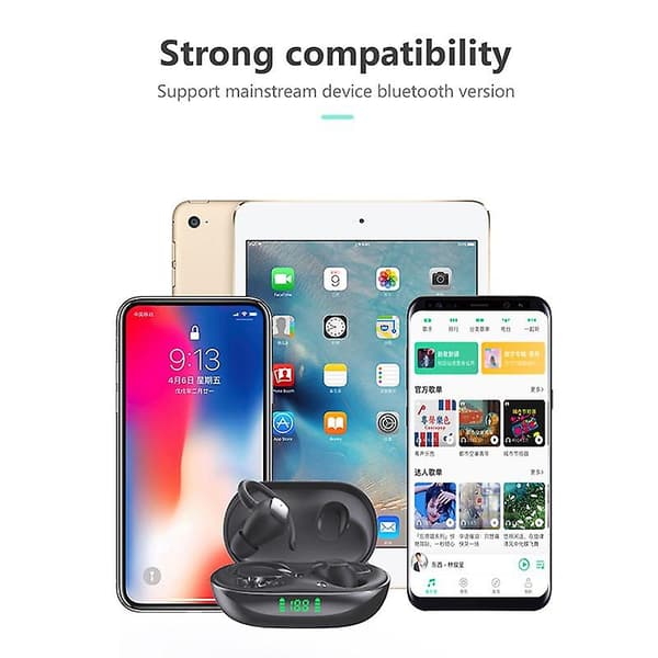 Tws True Wireless Bluetooth 5.1 Headset 9d Hifi Cvc8.0 Digital Display Sports Running Touch Bluetooth Hörlurar Brusreducerande Öronproppar A