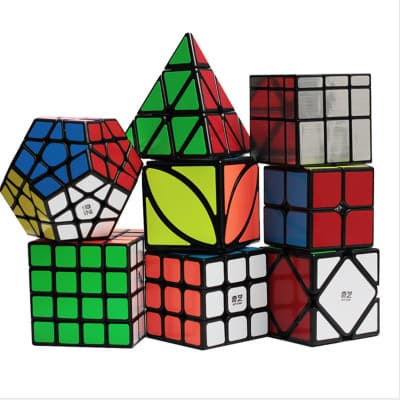 Speed Cube Set, Magic Cube Bundle 2x2 3x3 4x4 Pyramid - Toy Puzzles Cube For Kids And Adults Set Of 8