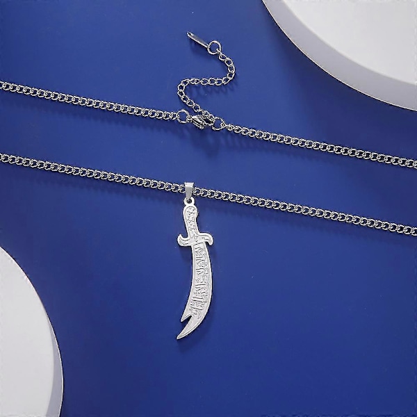 Imam Ali Svärd Dhul-fiqar Halsband Islamisk Arabisk Konst Islam Muslim Zolfiqar Arabisk Kalligrafi Män Amulett Smycken