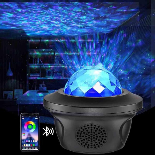 Lampe WiFi Vann Korn Lampe Projeksjonslampe