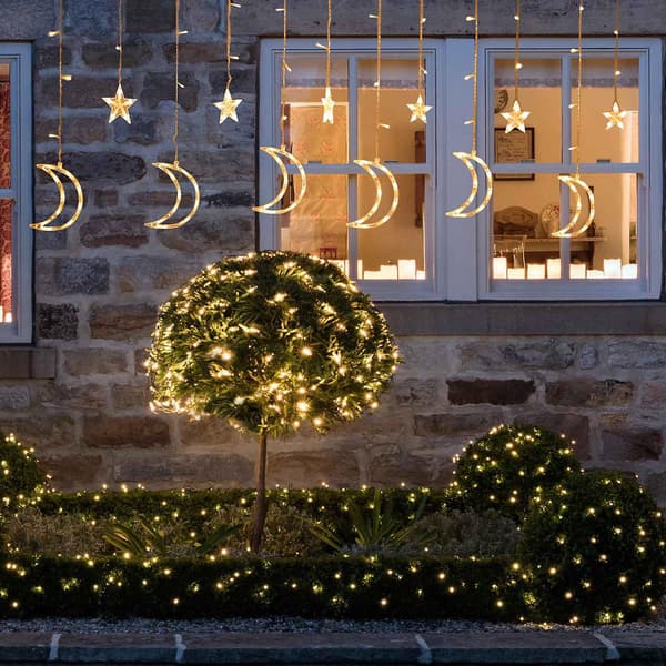 Julepynt LED Pære Lyskæde Dekorative Gardinlys Bryllup Neonlys