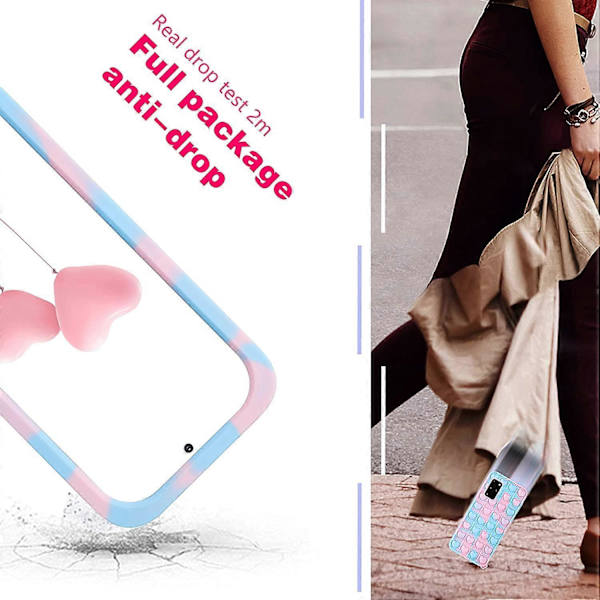 Trendig och rolig Samsung Galaxy S20 Plus S20+ skal, silikon tecknad rolig söt cool fidget unik designer rolig skyddande skal för pojkar flickor kvinnor M