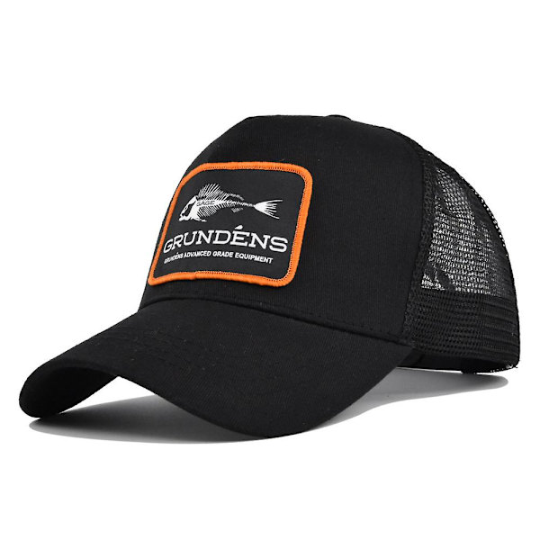Broderet Baseball Cap Fishbone Vævet Label Broderet Peaked Cap Mesh Cap Buet Skygge Solskygge Sommerhat Solskygge