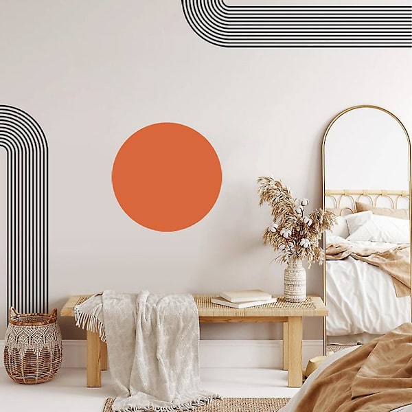 En uppsättning geometriska bågformade bohemiska väggdekaler