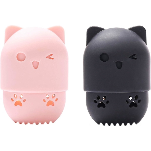 Sminksvamp Case Cat Form Svamphållare Blender Sminksvamphållare