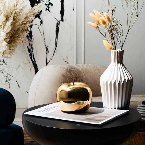 Statue - HOME DECO FACTORY - Gyldent Eple - Moderne Design - Gull