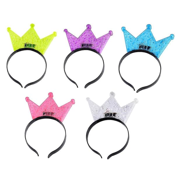 Lysande LED-krona Tiara Prinsesspannband