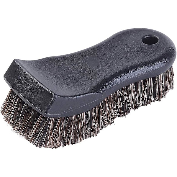 Car Cleaning Brush, Soft Horse Hair Non-slip Handle