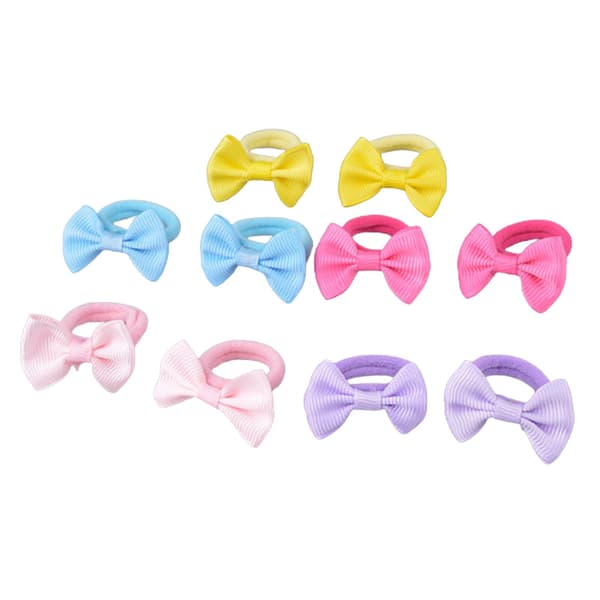 Elastiska hårband tecknad rosettform Scrunchy hästsvans hårrep för flicka（1）