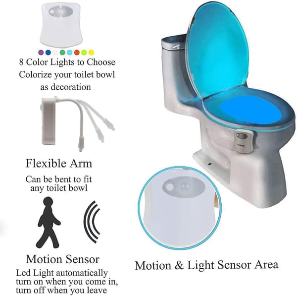 Smart toalett nattlys - LED-bevegelsessensor